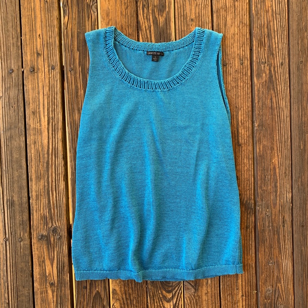 Lafayette 148 100% Cotton Knit Tank Size L
